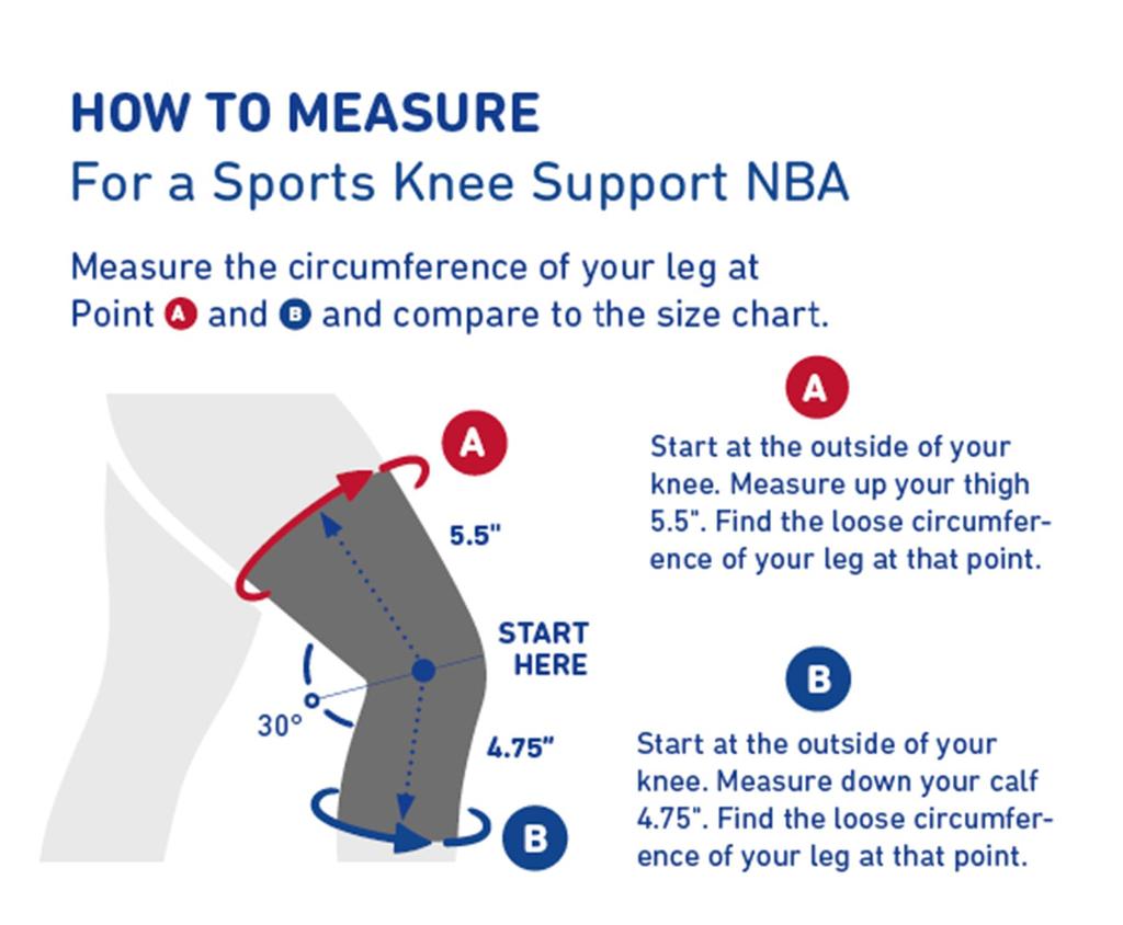Bauerfeind SPORTS KNEE SUPPORT NBA Knee Support Knee Made In General Medical Stabilizes the Knee Joint with Silicone Pads and Compression (Sports NBA)