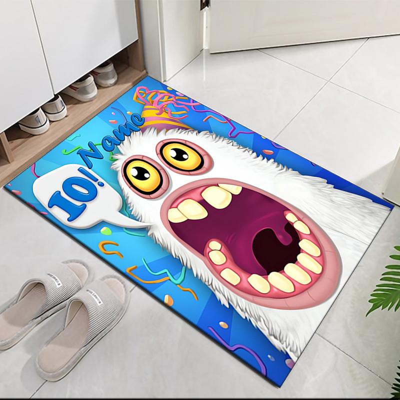 Tappeto Stampato Personalizzato My Singing Monsters Playground, per Sedia da Ufficio Soggiorno Camera da Letto Cucina Decorazioni Regali.