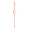 Fieldwork Analog Watch with Sanrio Cute Synthetic Leather Hello Kitty Pink Perfect for or Business Women's Characters, Strap, Heart-Shaped Hands,