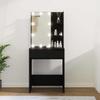Vidaxl Toaletka Z Oświetleniem Led, Czarna, 60X40X140 Cm