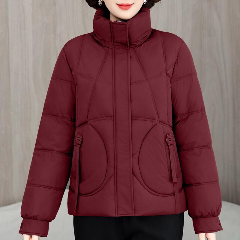 Plus Size L-5XL Middle Age Female Coat Winter Jackets Hooded Loose Thick Warm Women Parkas