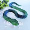 1PC Gifts For Children 3D Printed Snake Simulation Snake Figurine Flexible Joints Office Desk Toy Home Office Decor Ornament