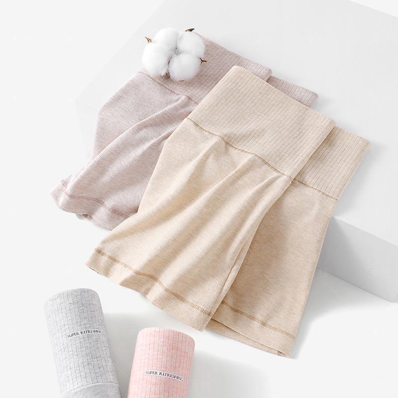 Wysokoelastyczna Bawełniana Bielizna Damska z Wysokim Stanem, Obcisła w Biodrach i z Płaską Nogawką – Wygodna, Oddychająca i Nieuciskająca na Jesień i Zimę