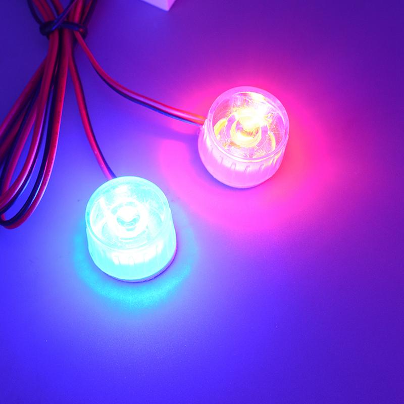 LMoDri Universal 1 Pair Motorcycle Led Concave Mirror Eagle Eye Lamp DRL Turn Signal Indicator Flashing LED Bulb