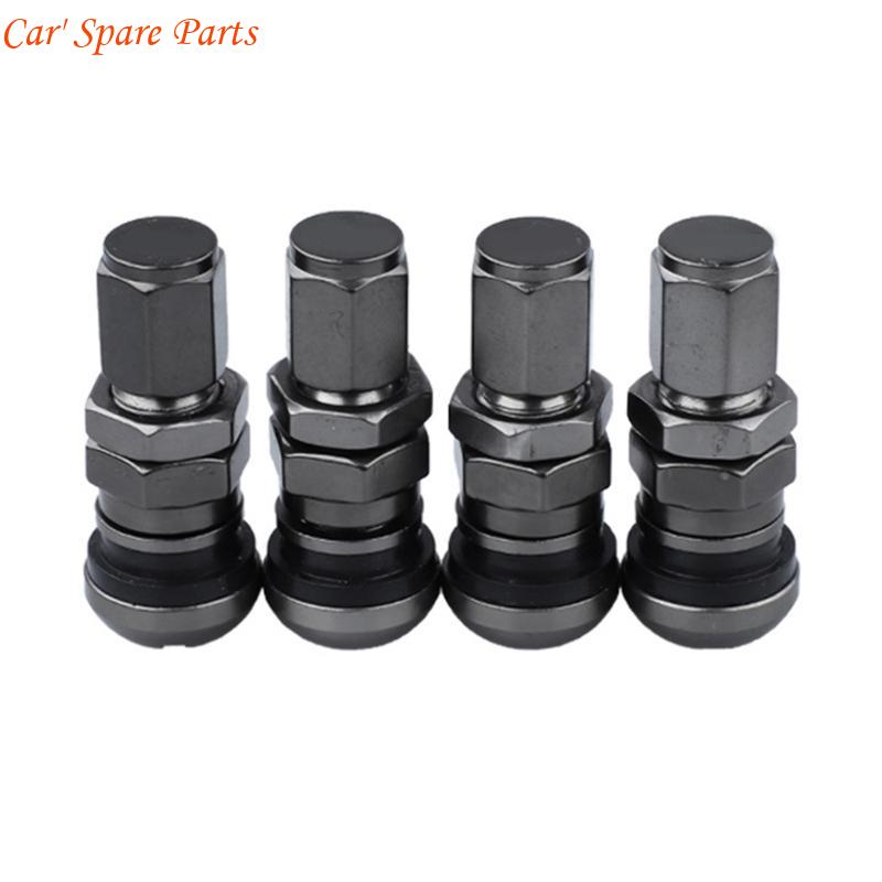 Y4UA Multifunctional Car Tire Valves Stems Cores Aluminum with Protective Caps for Various Vehicle Extreme Driving Conditions