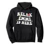 Retro Groovy Relaxed EMMI Is Here Funny Day Name Hoodie Mother's