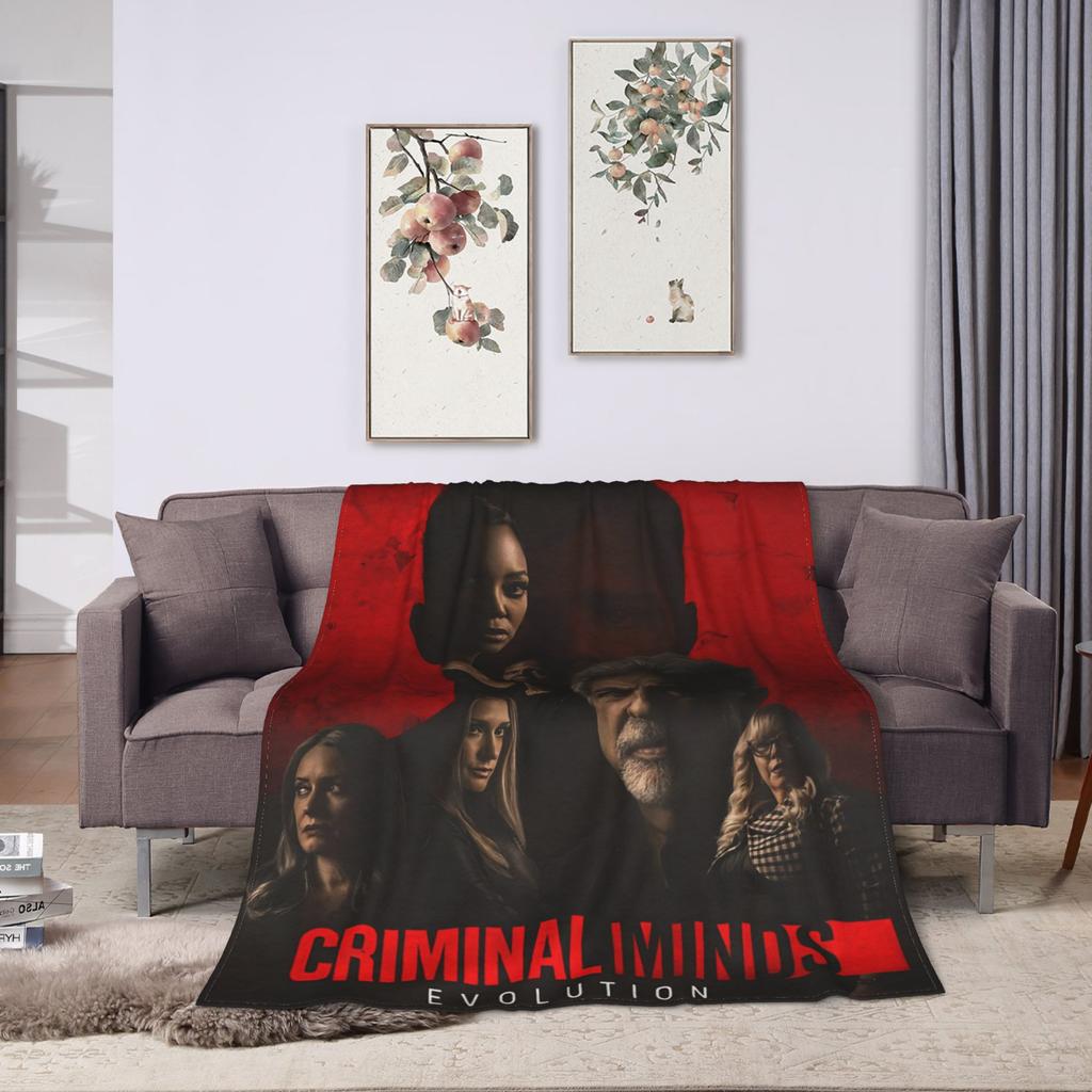 Criminal Minds Spencer Reid Flannel Blankets Warm Throw Blanket for Home Decor Travel Office Pattern Bedspread Sofa Bed Cover