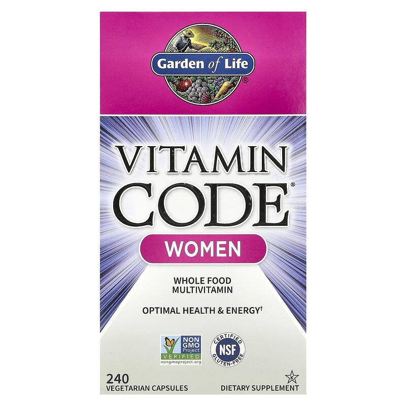 Vitamin Code®, Whole Food Multivitamin, Women, 240 Vegetarian Capsules