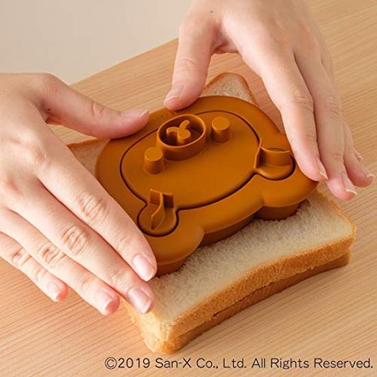 Kai Corporation Rilakkuma Sandwich Made in DN0213 Mold, Japan,