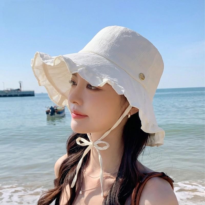 Summer Sun Protection Hat With Large Brim For Women Outdoor Beach Casual Fashion