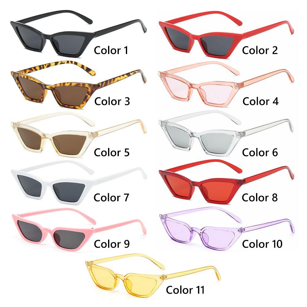 Women Uv400 Eyewear Vintage Sunglasses Sun Glasses Cat Eye Small Frame