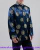APEK Men's Red Long Sleeve Tang Suit Ethnic Outerwear for Spring, Autumn, Winter