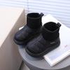 2025 Kids' Stylish Korean Snow Boots: Fleece-Lined, Warm Cotton Loafers for Boys & Girls, New Winter Style.