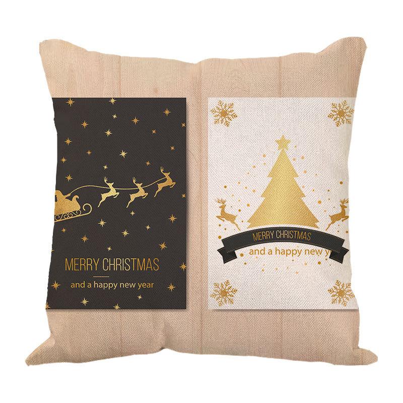 New Linen Christmas Pillows Linen Cushion Pillow Cover Pillow Pillow Car Pillow Sofa Pillow Cover
