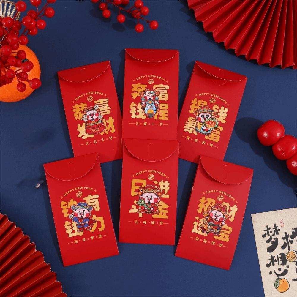 Chinese Style Lucky Money Pocket Paper Hong Bao Lucky Money Red Bag  Spring Festival