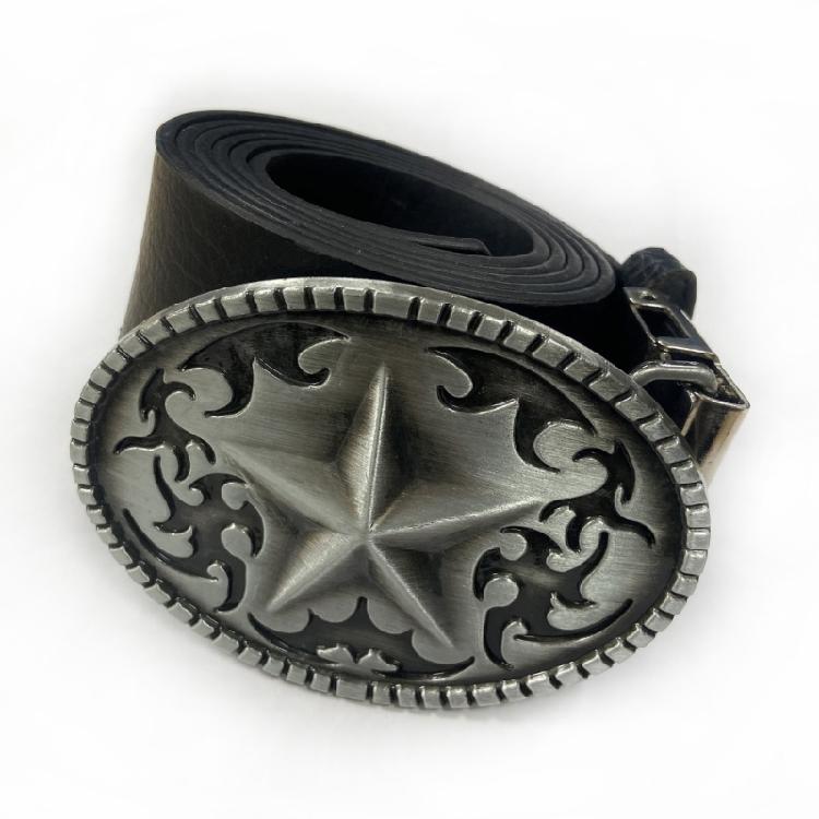 Western Belt Buckle Five-Pointed Star Belt Buckle Belt Accessories  Christmas Gift for Men Women
