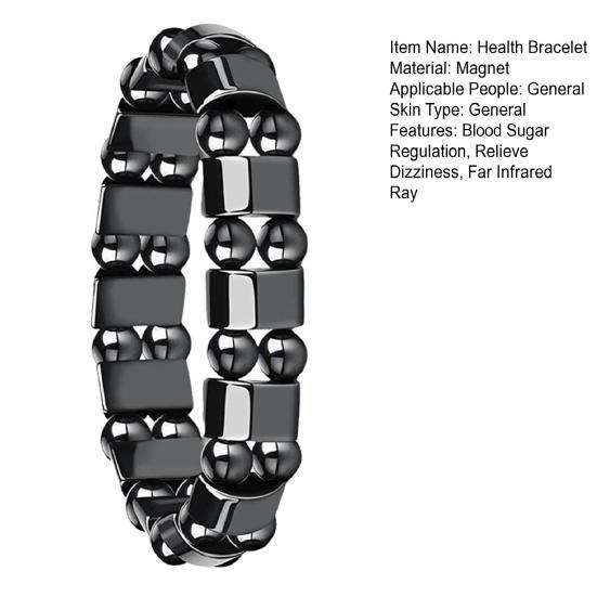 Medical Health Bracelet Magnet Blood Sugar Regulation Relieve Dizziness Far Infrared Ray Elderly People Health Control Bracelet