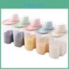 Durable And Transparent 4x Cereal Containers Dispenser For Dry Food Storage 2.5l