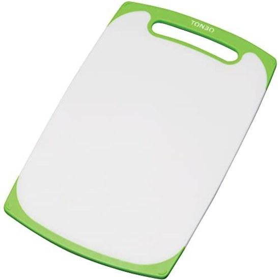 Shinki Gosei Tombo Cutting Board Antibacterial Heat Resistant Dishwasher Safe Rubber Green L Width 37Depth 22.5Height 0.8cm