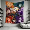 Naruto Wall Tapestry Aesthetic Wall Hanging Printed Fabric Blanket Decorative Tapestries for Bedroom Living Room Home Decor