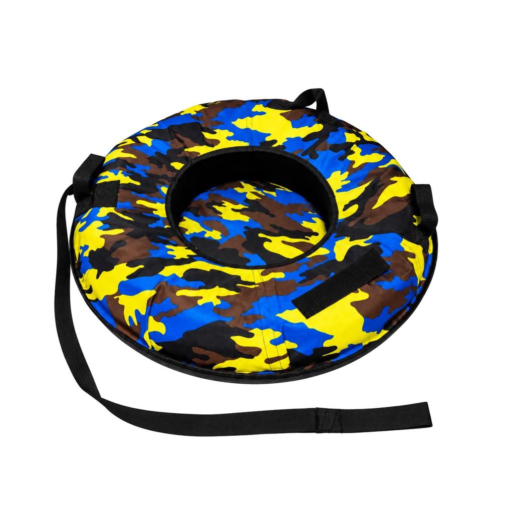 Inflatable Snow Tube Low-Temperature Resistant with Tow Strap Winter