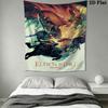 Elden Ring Dawn Wall Hanging Printed Fabric Blanket Decorative Tapestries for Bedroom Living Room Home Decor