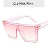 Vintage Male Sunglasses Men Brand Black Square Shades Uv400 Gradient Sun Glasses For Women Cool One Piece Designer