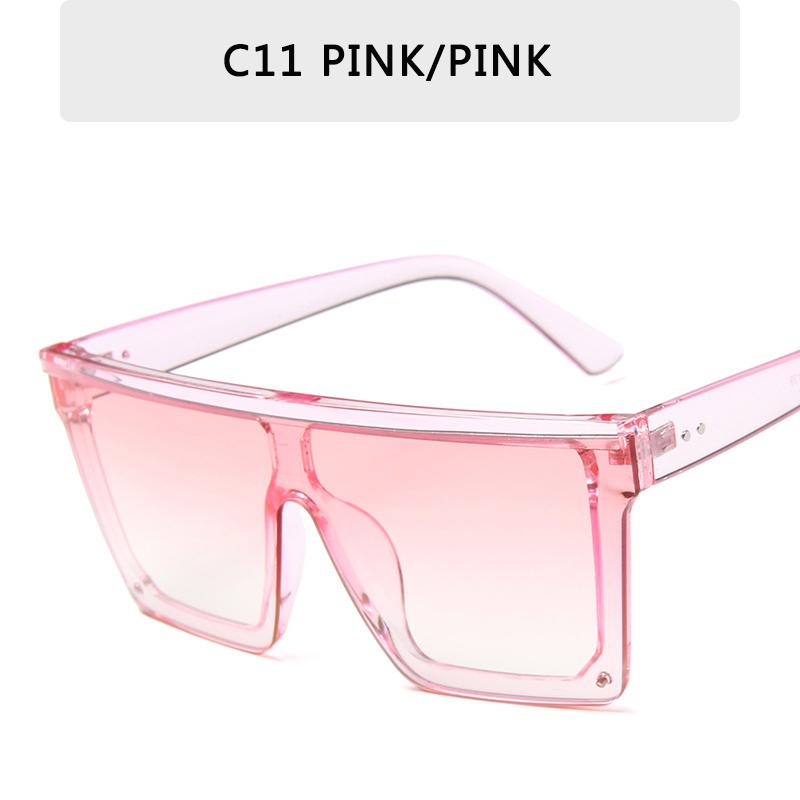 Vintage Male Sunglasses Men Brand Black Square Shades Uv400 Gradient Sun Glasses For Women Cool One Piece Designer