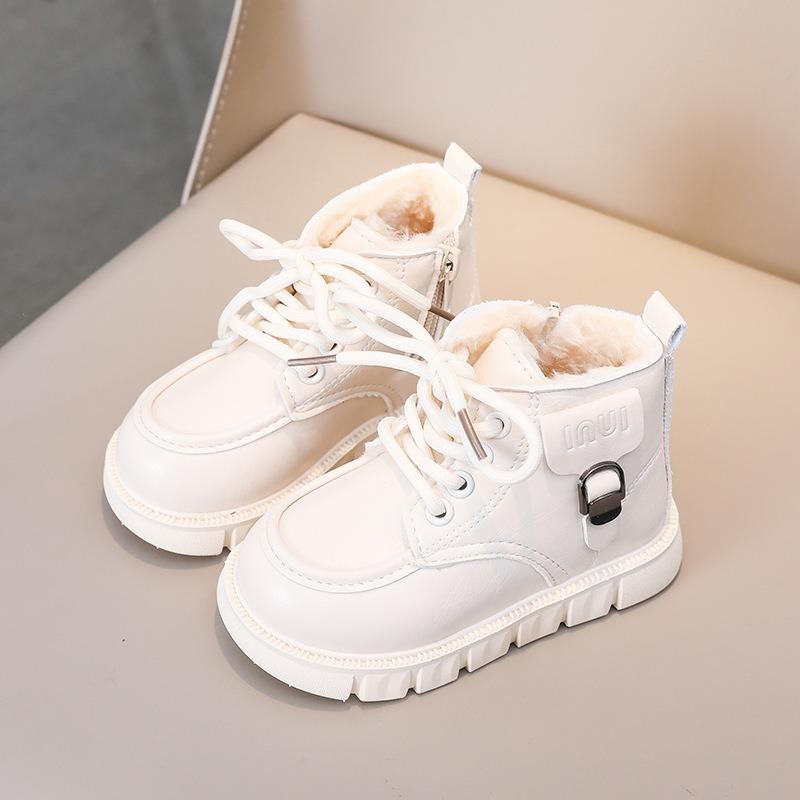 Elegant Kids Boots for Girls | Children's Martin Snow Boots, Fleece-Lined Warm Winter Boots for Toddlers Casual Kids Shoes