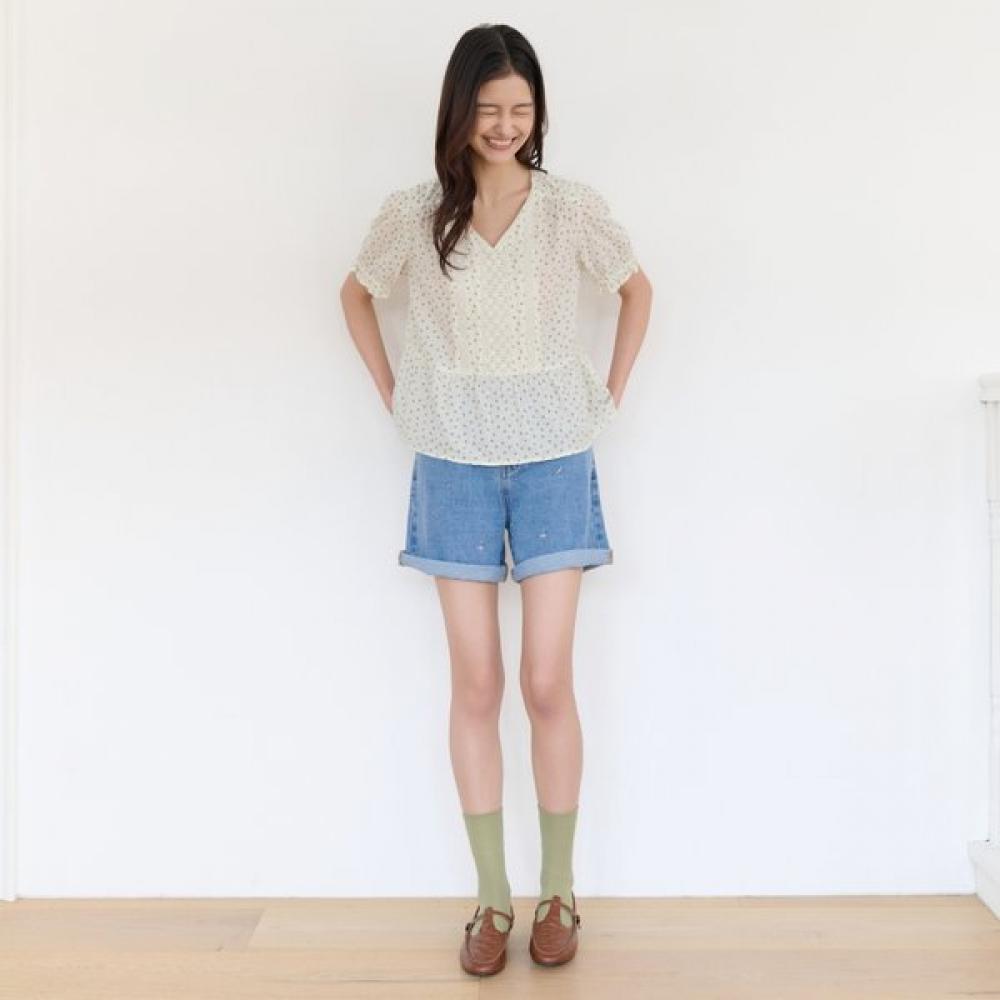 ThurSday ISland Women S Lace Mix Pattern blouSe T264mbl267w