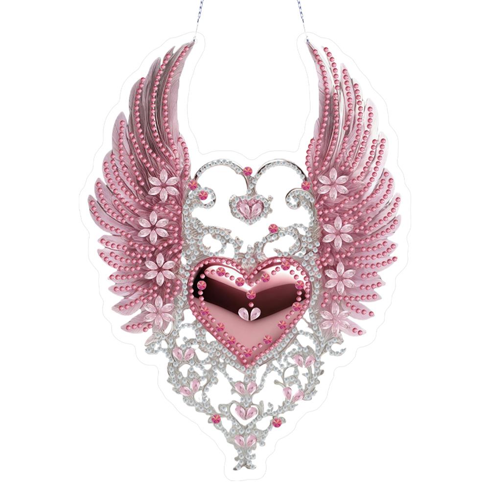 Acryl Diamant Malerei Hängender Anhänger Diamantbild Heimdeko Strass Diamant Malerei Fensteranhänger für Garten Fenster Dekoration