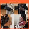 Borsa a spalla tote moderna in materiale PU con design a patchwork per uscite casual e look alla moda