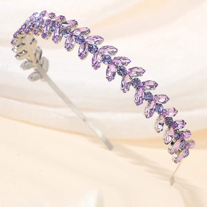 

Грейс Фиолетовый Женские Кристальные Аксессуары для Волос Церемония Вечеринка Повседневный Универсальный Реквизит для Фотографии Ювелирные Изделия Подарки Повязка на Голову Обручи для Волос фиолетовый