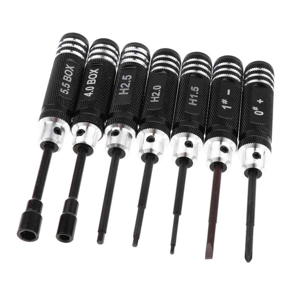 Repair Tool mit Anti Rutsch Griff 7 Stück RC Modell Schraubendreher Kit Repair Tool mit Anti Rutsch Griff 7 Stück RC Modell Schraubendreher Kit