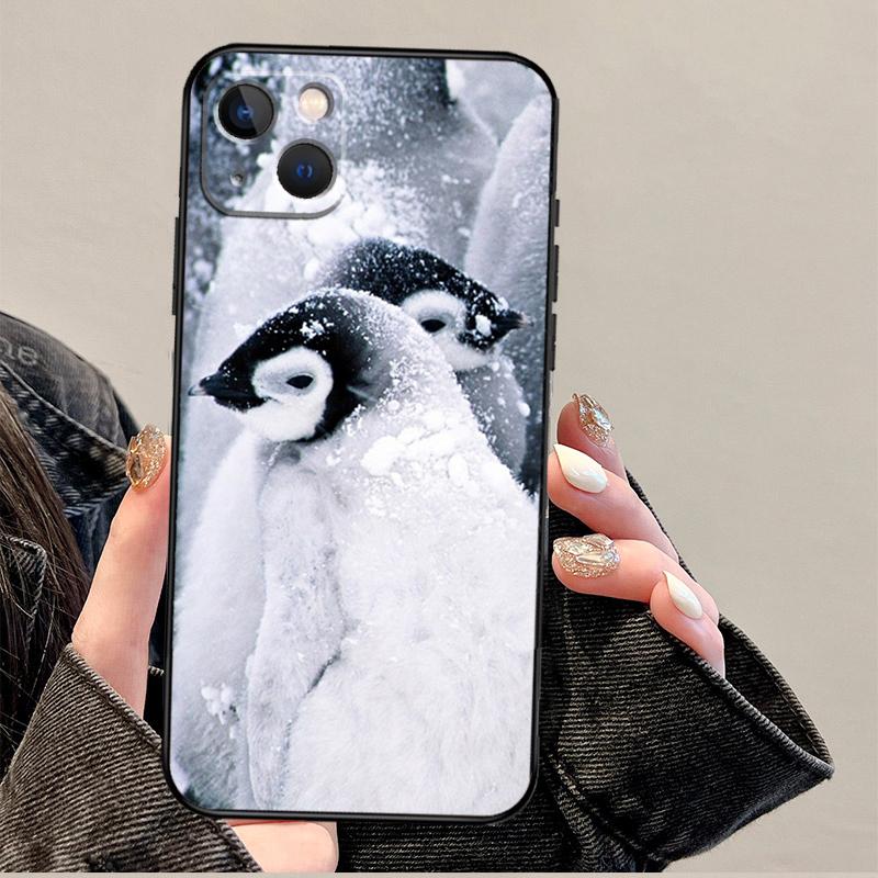 

Penguin Snow Arctic Cute Animal Phone Case For iPhone 17 Pro Max 14 11 15 16 Pro Max 13 12 mini 16 Plus 16e 17 Air Cover iPhone 16 Pro