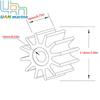 For Yamaha 6H4-44352 Water Pump Impeller 2 Stroke 25HP 30HP 40HP 50HP Outboard Engine 6H4-44352-01 6H4-44352-02 6H4-44352-00