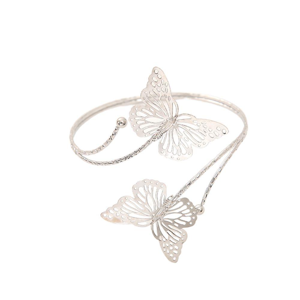 

Металлический держатель для штор в виде бабочки, красивые крючки для держателей штор, многофункциональный изысканный легкий роскошный ремень для крепления штор серебряный