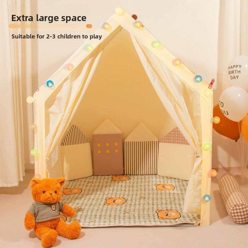 Tente pour enfants pour jeux d'intérieur château pliable maison de jeu pour garçons et filles