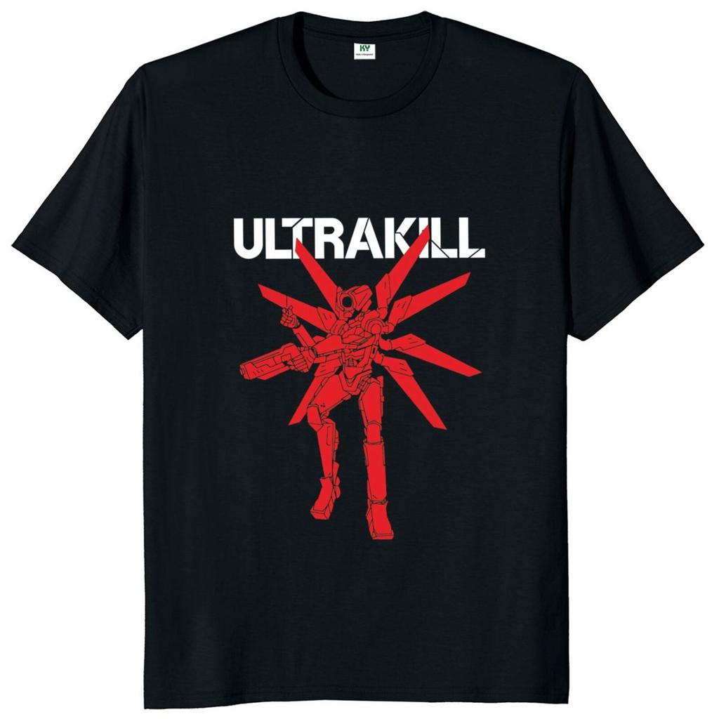 Ultrakill T Shirt Shooter Video Game Lovers Geek Streetwear Summer Casual Cotton Soft Eu Size Unisex Tshirts