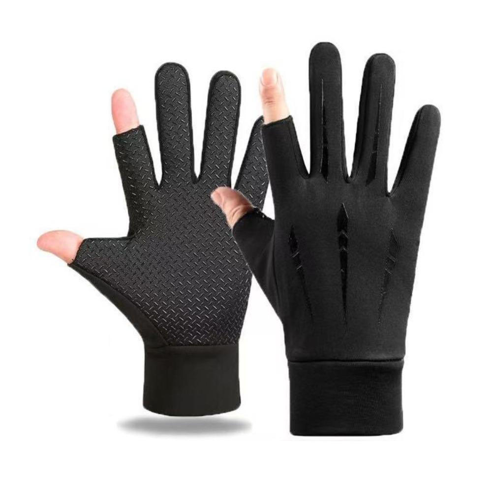 Anti-Slip Winter Cycling Gloves Warm Riding Protective Mittens Portable Cold-proof Gloves  Fishing