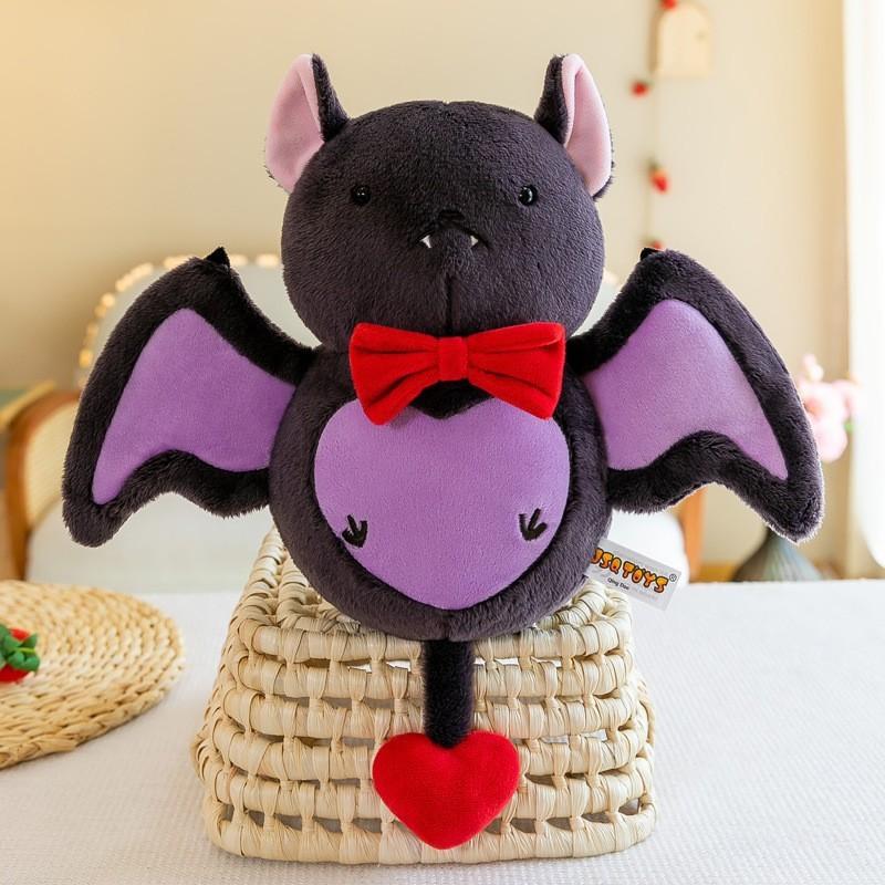Cute Bat Bow Plush Toys Animal Doll Bedroom Decoration Halloween Kids Gifts