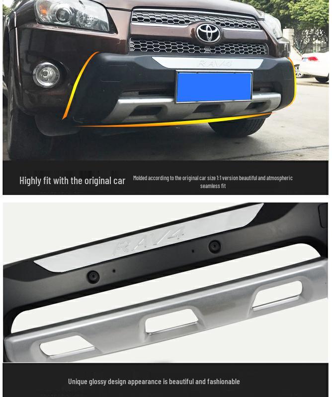 Compatible Front & Rear Bumper Guard Kit for 2009-2013 Toyota RAV4