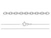 Anchor Chain 45Cm 1.1Mm Silver 925 #A030 45Cm
