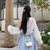 Douyin popular fresh solid color cross-strap suspender skirt girly fashion foreign style waist thin dress