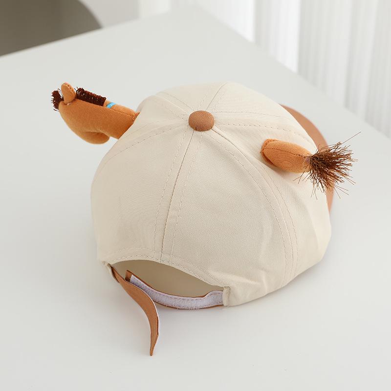 Cartoon Pony Baby Duck Tongue Hat: Korean Style, Versatile, Cute Sun Protection Baseball Cap for Boys and Girls - Spring New Arrival