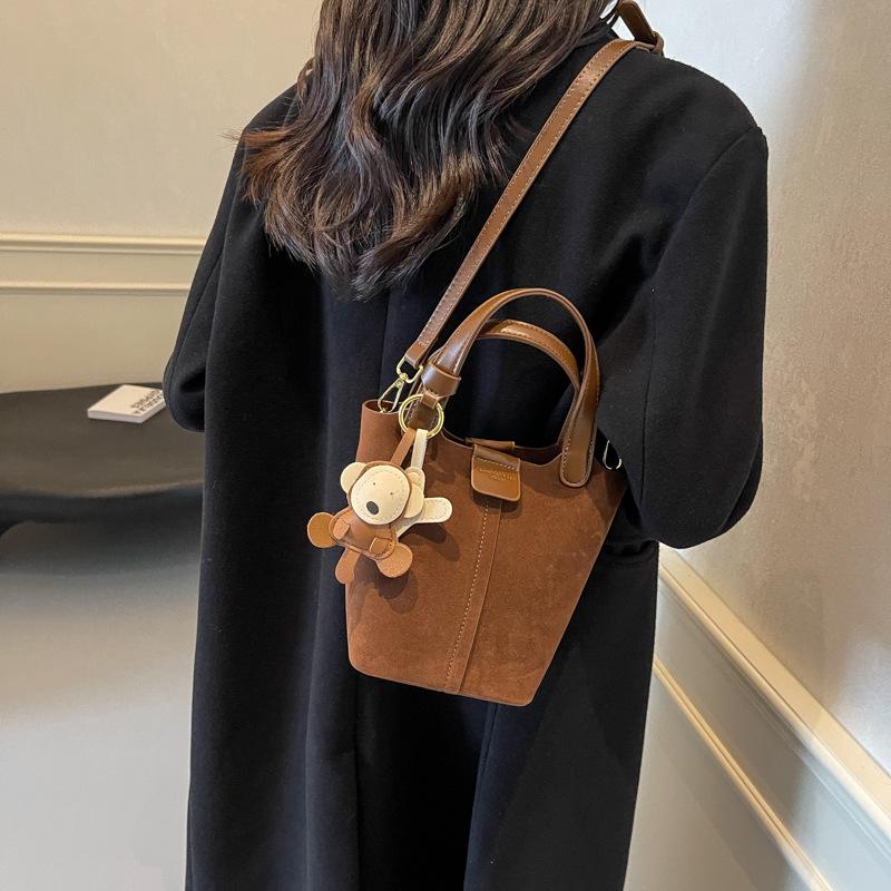 Niche Design Handbag, Small Carrying Bag, Vegetable Basket, Laid-back Style Bucket Bag