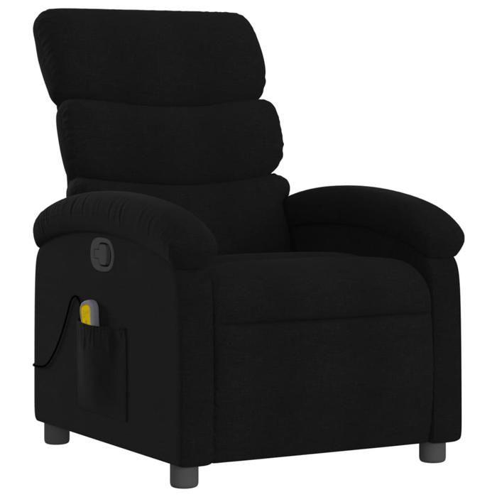 VidaXL Fauteuil de Massage Inclinable, Chaise de Relaxation avec Dossier, Siège avec Repose-pied, Fauteuil TV de Salon, 371703