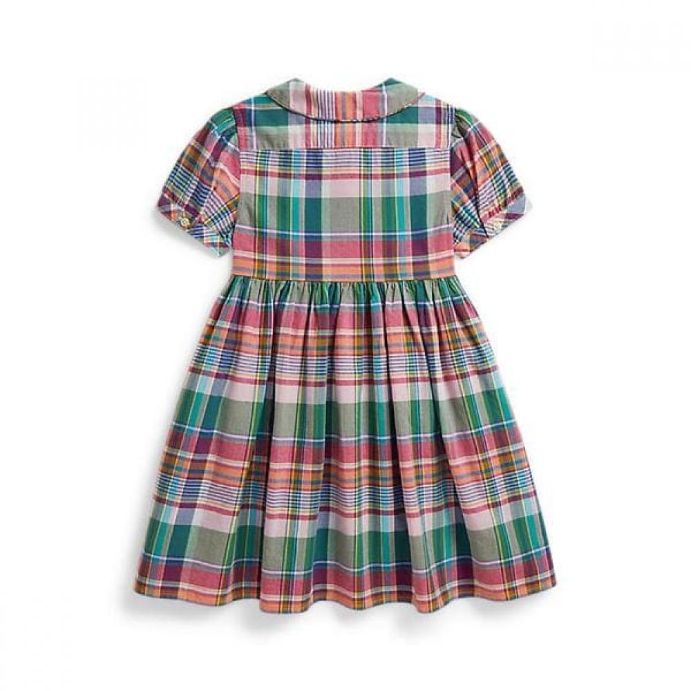 Polo Ralph Lauren Girls Plaid Cotton Madras Shirt Dress 2 6 Years Cwpodrsr3d21138650