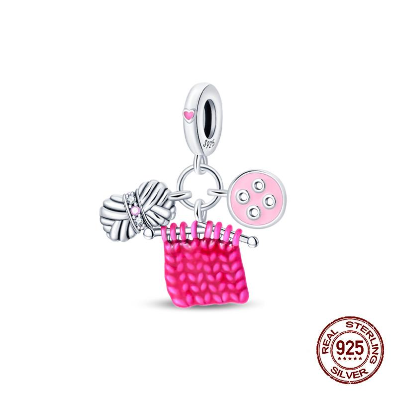 Charm Copper Fit Pandachoriginal Charms Bracelet Tailor Sewing Machine Pendant Beads Diy Jewelry Giftnew