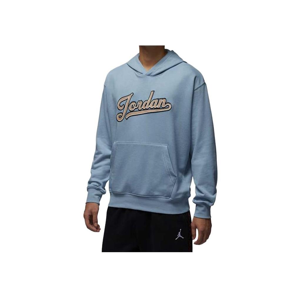 Jordan Letter Embroidery Casual Hoodie American Vintage Sweatshirt Unisex Hoodies Sky-Blue FN4614-436